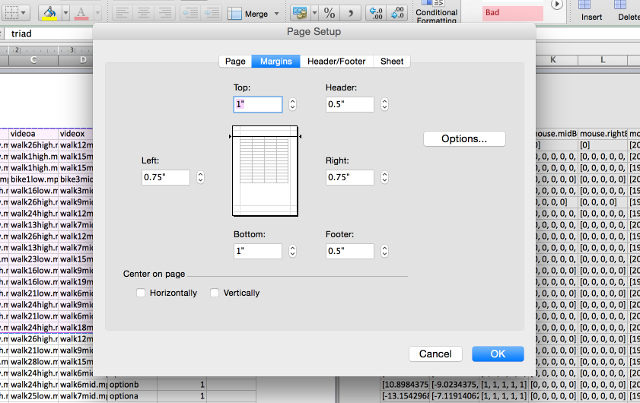 „excel-change-margin“