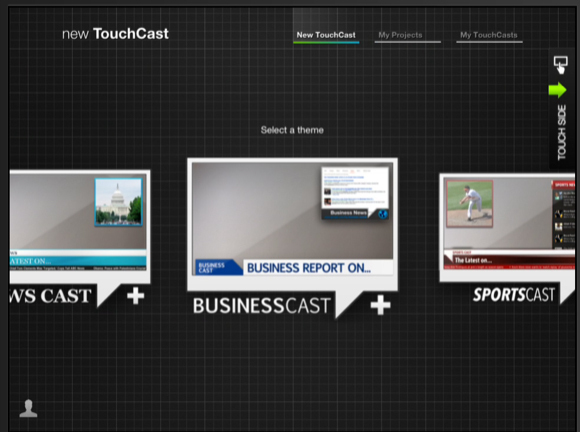 „TouchCast“ temos