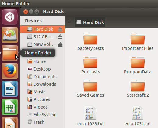 „ubuntuhomefolder“