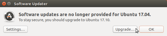 „Ubuntu 17.04“ atnaujinimai nebeteikiami