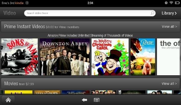 „KindleVideo“ „amazon Kindle fire“ apžvalga