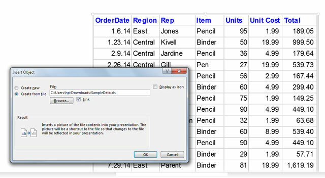 „PowerPoint“ ir „Excel“