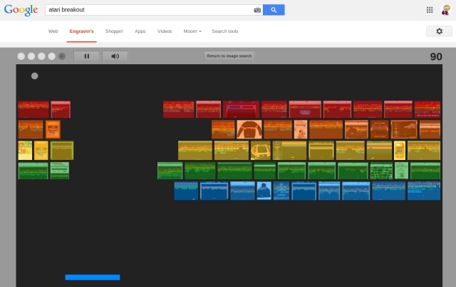 „Google“ -Velykos-kiaušiniai-vaizdai-žaidimas-„Atari-Breakout“