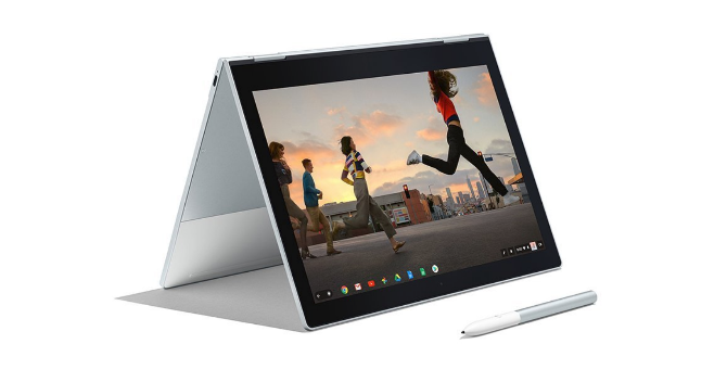 „Google Pixelbook“ su „Google Pen“