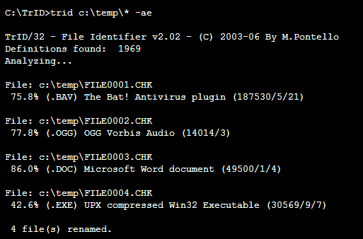 Nustatykite nežinomus failus naudodami TrID [Windows / Linux] trid