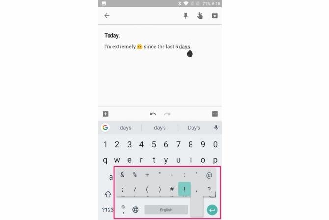 „gboard“ patarimų tipas greičiau