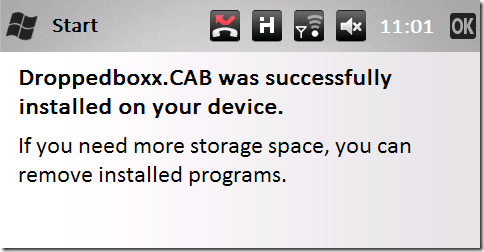 „Windows Mobile“ „dropbox“
