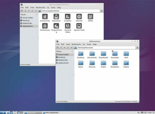 Tai ekranas, kuriame užfiksuotas „Lubuntu“, lengvas „Ubuntu“ skonis