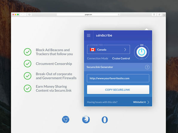 Kaip apsaugoti savo interneto privatumą naudojant „Windscribe“ VPN windscribe 1