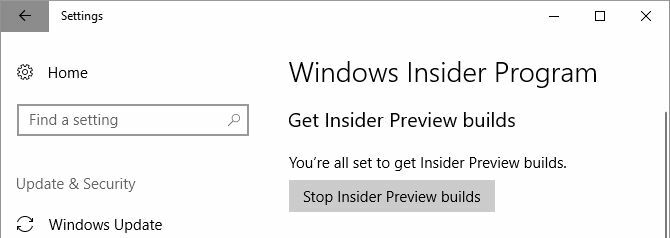 Kuriama „Windows 10“ „Stop Insider“ peržiūra