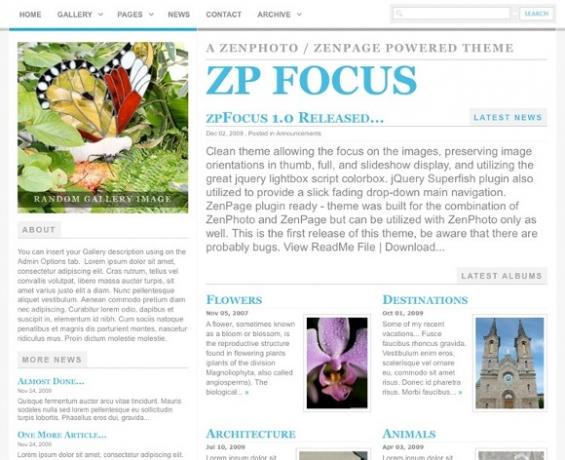 Dalykitės daugiau nei vien nuotraukomis naudodamiesi „Zenphoto“ ir „Zenpage CMS“ papildiniu „zpfocus“