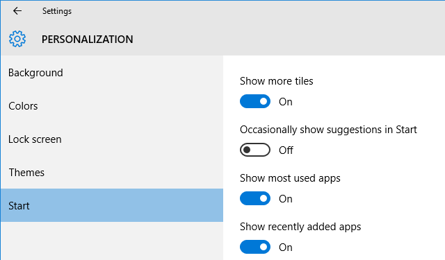 Nustatymai Paleiskite siūlomas programas