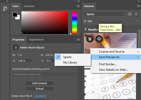 „Adobe Stock Search“ CC
