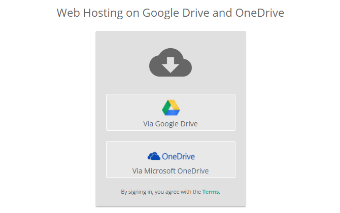 „DriveToWeb“ su „Google“ disku arba „OneDrive“