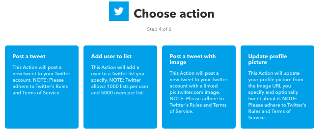 IFTTT veiksmas
