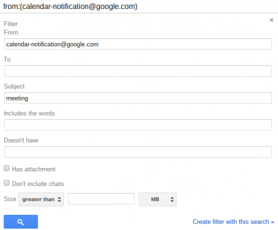 „Gmail“ filtras iš „Google“ kalendoriaus