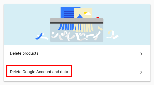 saugiai ištrinkite „Google“ ar „Gmail“ paskyrą