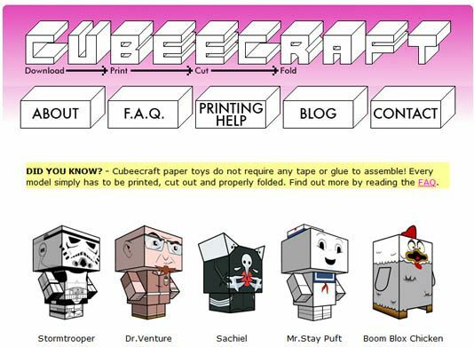 „cubeecraft-papercraft“ įkvėpėjai