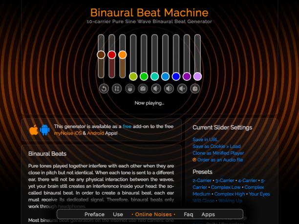 binaural plaka migrena