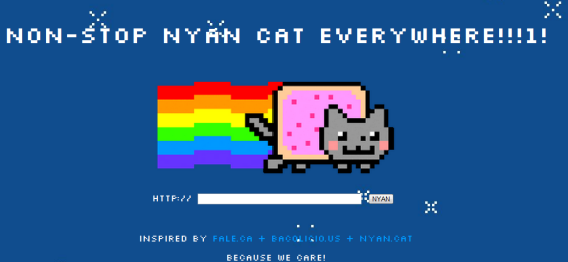 nyan cat internetinis puslapis