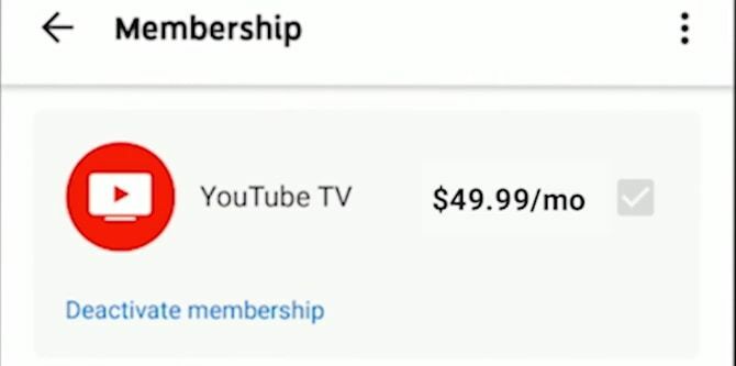 „YouTube“ TV išjungimas „Android“