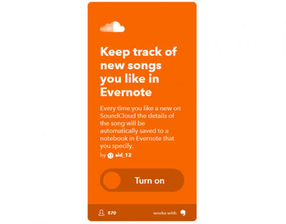 Galutinis IFTTT vadovas: naudokite galingiausią žiniatinklio įrankį, kaip „Pro 41IFTTT SoundCloudToEvernote“