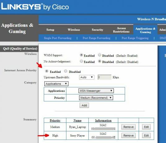 Tvarkykite maršrutizatoriaus interneto nustatymus