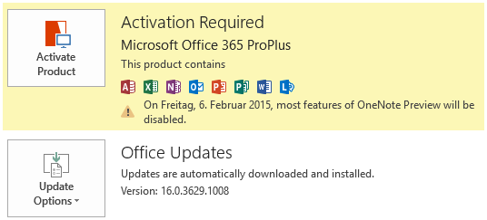 „Office 365 ProPlus“