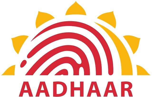 „Aadhaar“ logotipo ekrano kopija