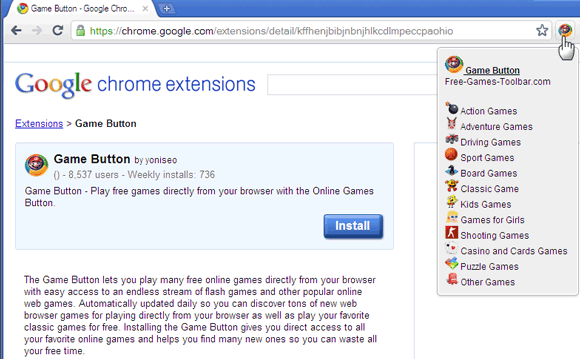 „Google Chrome“ žaidimai