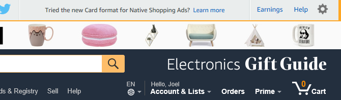 „Amazon Shopping Guide“ - „amazon“ apsipirkimo navigacija