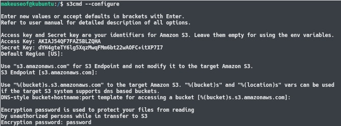 atsarginį „amazon s3 Linux“ įrenginį