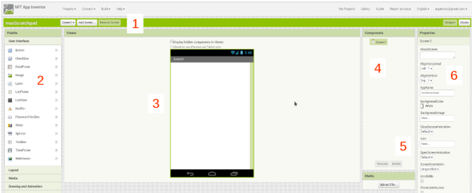 Android sukurti app appinventor dizaineris