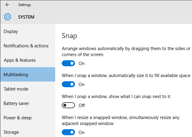 „Windows 10 Snap Assist“