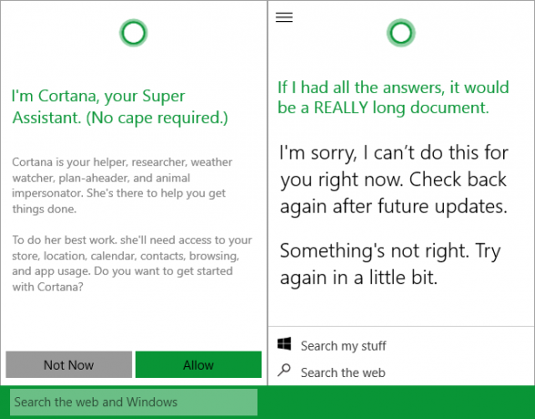 „Cortana Windows 10“