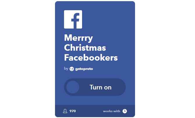 Svarbiausias IFTTT vadovas: naudokite galingiausią žiniatinklio įrankį, kaip „Pro 19IFTTT ChristmasFBPost“
