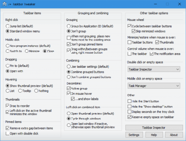 „Windows 10“ užduočių juosta