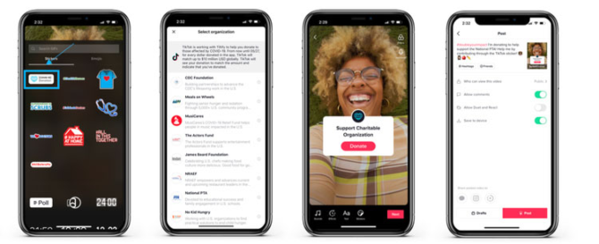 Dabar galite paaukoti labdarai naudodami „TikTok“ dovanojimo lipdukus, „tiktok“ dovanojimo lipdukus 670x273