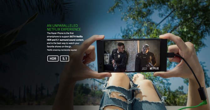 „Razer“ telefono apžvalga: pirmą kartą viskam „Razer“ telefono HDR yra pirmas kartas