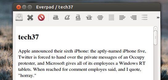 „Everpad“: geriausias „Evernote“ klientas, skirtas „Ubuntu“ [„Linux]“