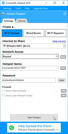 „Connectify_Hotspot“ „Windows 10“