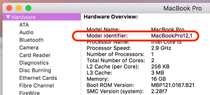 Negalite sukurti „Windows Installer“ savo „Mac“? 4 Trikčių šalinimo patarimai „Mac“ modelio identifikatorius