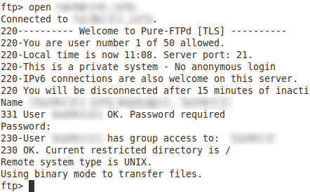 Pradedančiųjų FTP komandų mokymo programa, skirta prisijungti prie „Ascii“ arba dvejetainių failų perdavimo