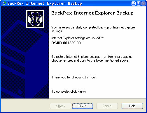 Kurkite atsarginę kopiją ir atkurkite „Internet Explorer“ naršyklės nustatymus, ty atsarginę kopiją7