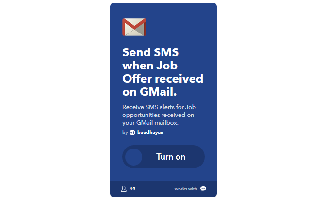 Galutinis IFTTT vadovas: naudokite galingiausią žiniatinklio įrankį, kaip „Pro 27IFTTT“ TextForJobOffer