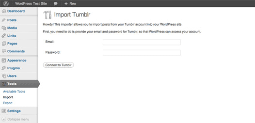 Kas naujo „WordPress 3.3“? tumblr importas