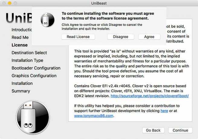 Kaip įdiegti „macOS“ kompiuteryje (reikalinga „Mac“) unibeast licencija