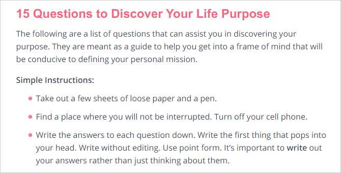 15 klausimų, kaip rasti savo gyvenimo tikslą su šiais internetiniais testais