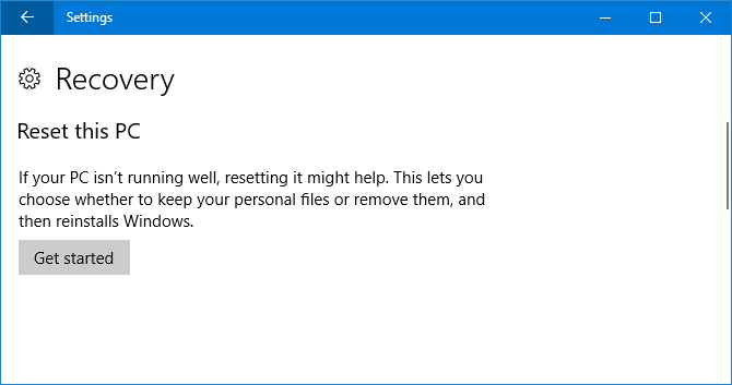 Kaip iš naujo įdiegti „Windows 10“ neprarandant duomenų iš naujo nustatyti šį kompiuterį 670x353