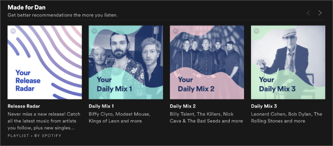 Spotify atradimų grojaraščiai